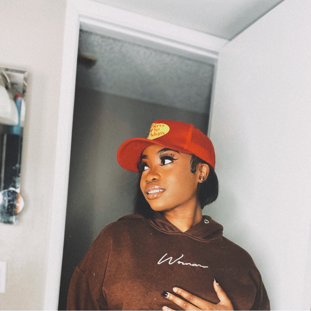 Brown Cropped hoodie